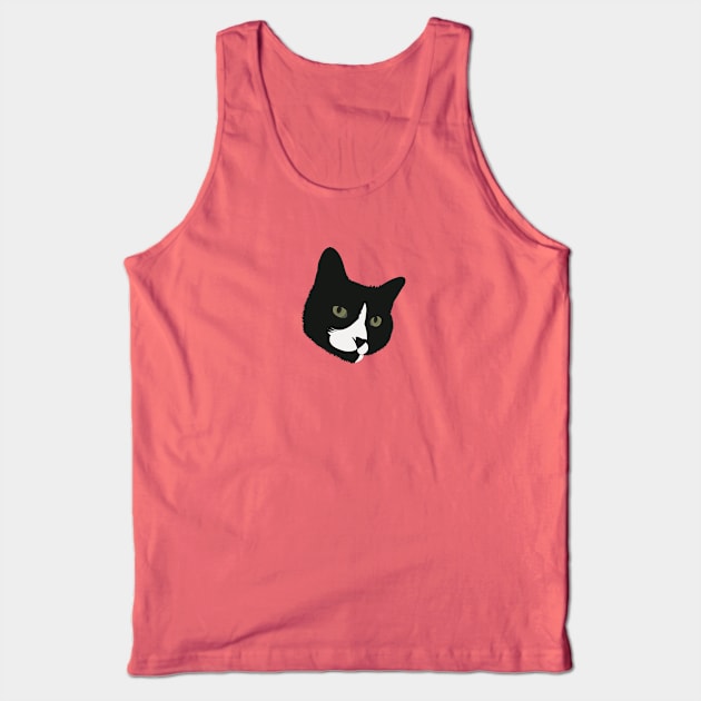 Boots the Tuxedo Cat Tank Top by KCPetPortraits